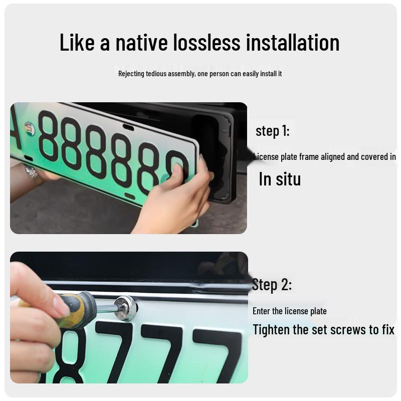 2025 AITO Wenjie New M9 M8 New Energy Full Edge License Plate Frame Accessory