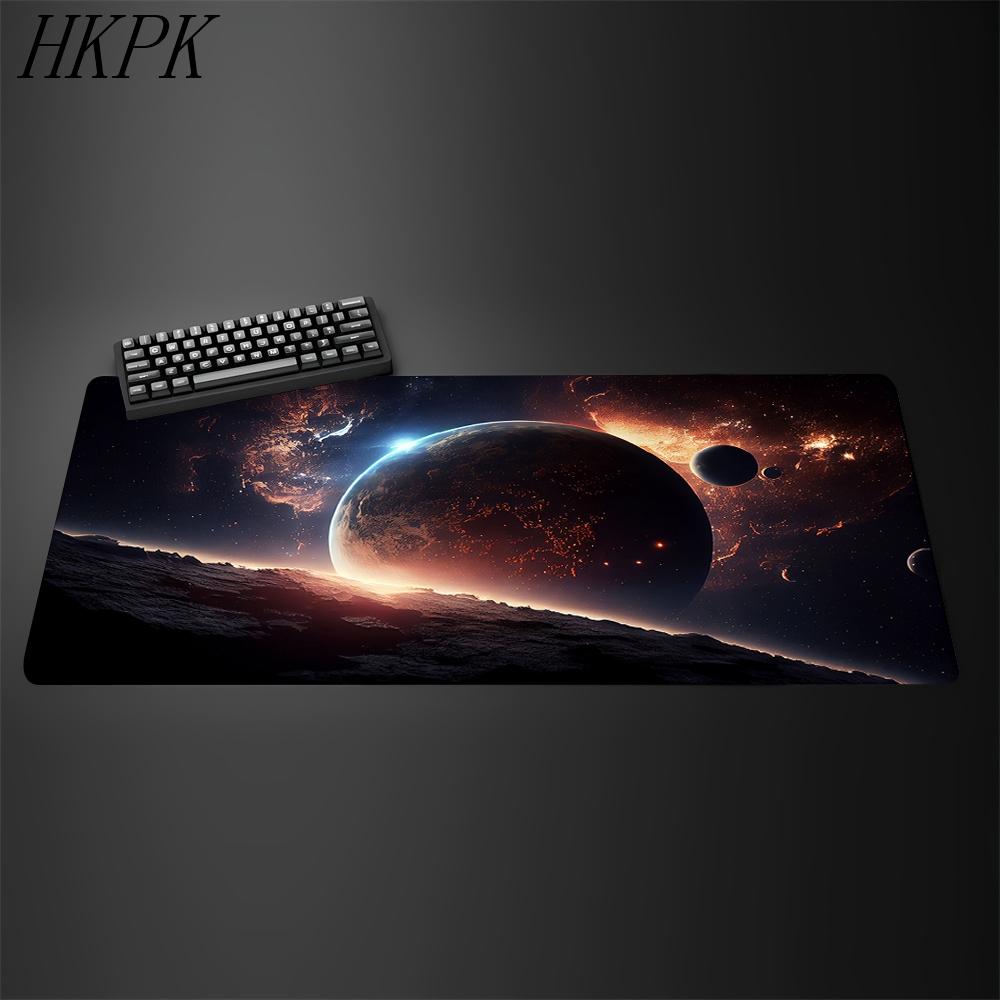 Galaxy Gaming Muismat Heelal Ruimte Zon Planet Bureau Mat Rubberen Mat Antislip Anime Muispad Bureau Beschermer Toetsenbordmat x
