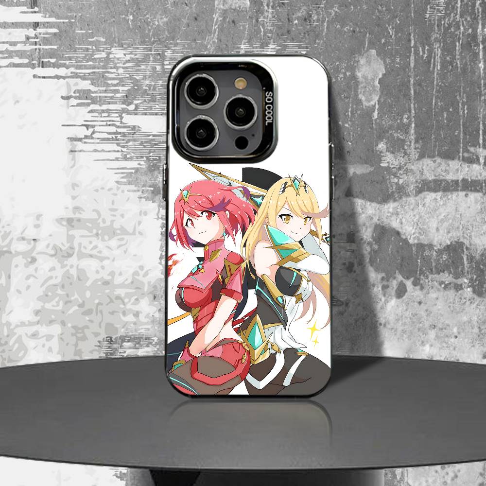 

P-Pyra and M-Mythra Phone Case For iPhone 17,16,15,14,13,12,11,Air,X,XR,Pro,Max,Plus Protect Plating iPhone12PROMAX