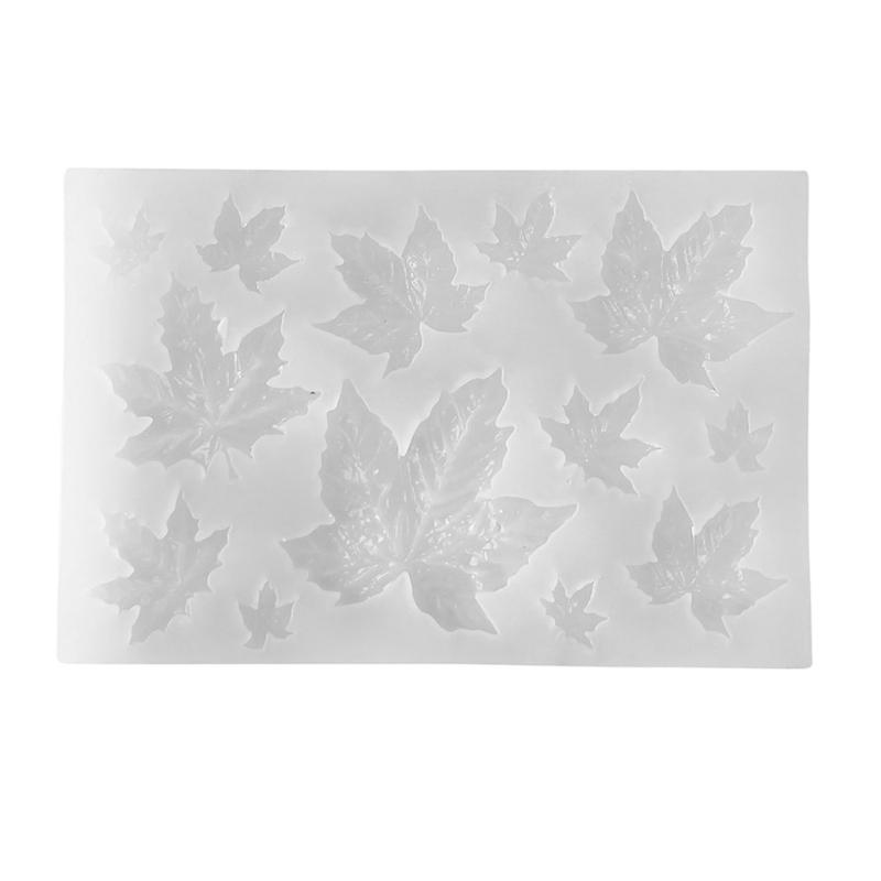 Leaf Silicone Molds Temperature Resistant Silicone Fondant Mould for Crafting Candle Soap Chocolate Cake Baking Tool