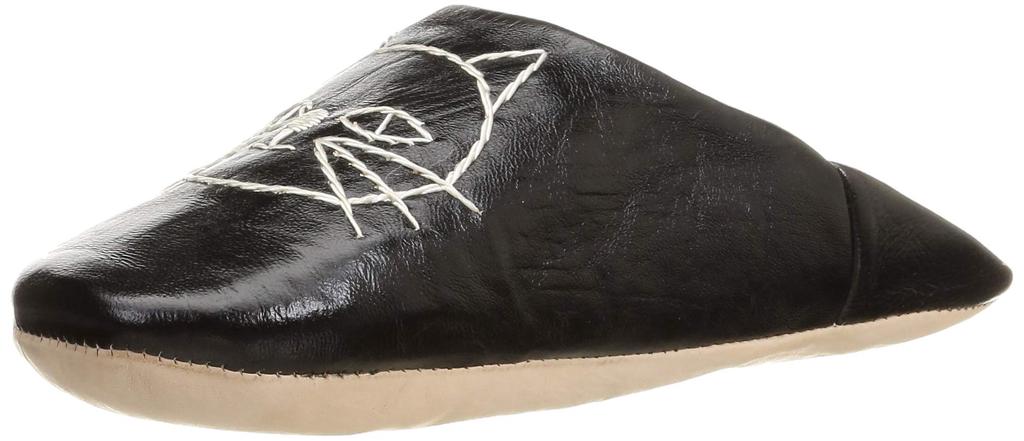 Fatima Morocco Slippers Size 5 Men's MFM007, Black,