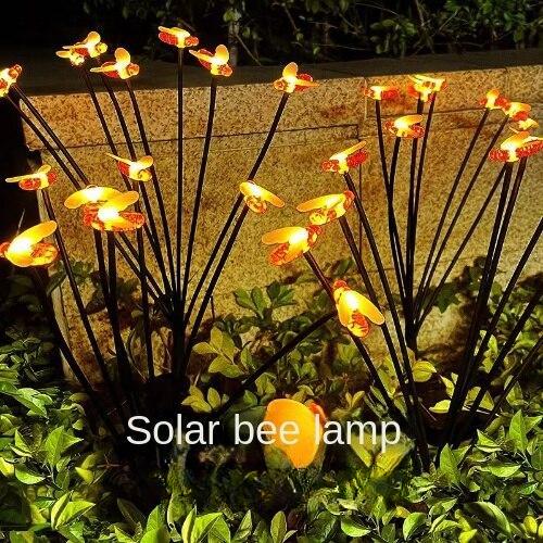 New Solar Firefly Lamp Bee Lamp Bubble Ball Floor Insertion LED Courtyard Atmosphere Decoration Lamp