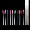 Transparent Silicone Eyebrow Comb Spoolers Eye Lashes Mascara Wand Applicator Disposable Eyebrow Brush for Eyelash Extension