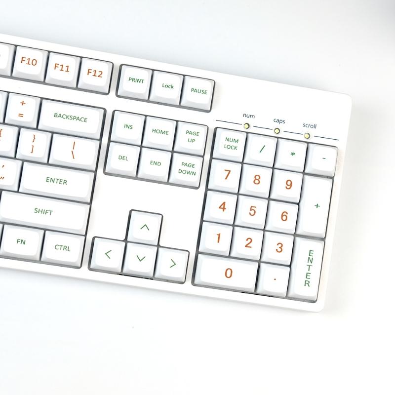 Tema laranja para Key PBT 5 lados Dye Sublimation Keycaps para teclado mecânico MX h DA Profile para 139