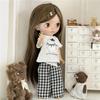 For Blythe Doll Clothes Princess Lace Maid Skirt Set Cute Plaid Pants Vintage Dress Outift Clothing OB24 OB22 1/6 Accessories