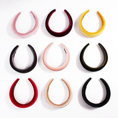 Nuove Fasce Imbottite per Donna Larghe in Velluto Fascia per Capelli Cerchio per Capelli Ragazze Spugna Spessa Monocolore Accessori per Capelli