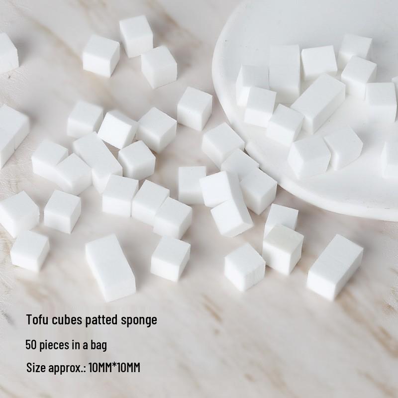 Mini Tofu Gradient Blending Sponge & Brush Set for Blush and Nail Art