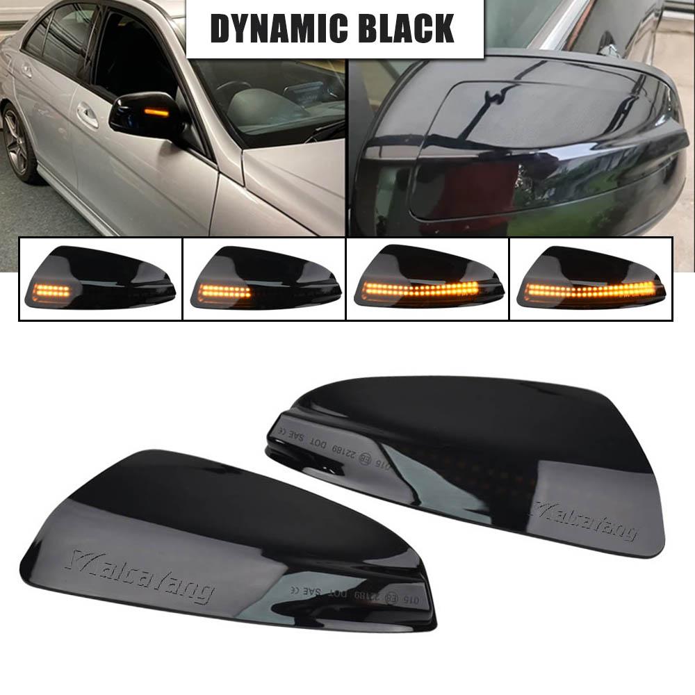 2PCS Turn Signal Light Side Mirror Indicator Blinker for Mercedes Benz C Class W204 S204 Viano Vito W639 ML W164 White LED DRL