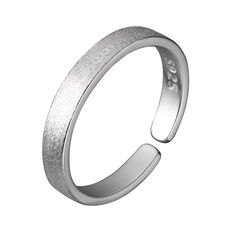 Anello Minimalista da Donna in Argento Sterling 925, Inossidabile, Anello Aperto di Alta Gamma per Dito Indice di Coppia