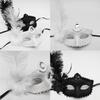 Costume Lady Mask Feather Sexy Halloween Mask Masquerade Half Face Mask Sexy Carnival Mask Ball Party Performance Mask
