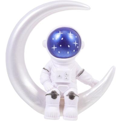 Cute Outer Space Astronaut Figurine Action Figure Toys Statue for Showpiece Home Living Room Decor Office Desktop Decoration Car Dashboard