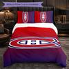 Montreal Canadiens Muster Mikrofaser 3-teiliges Bettwäscheset Dekor Bettbezug-Set Für Schlafzimmer Heimgebrauch