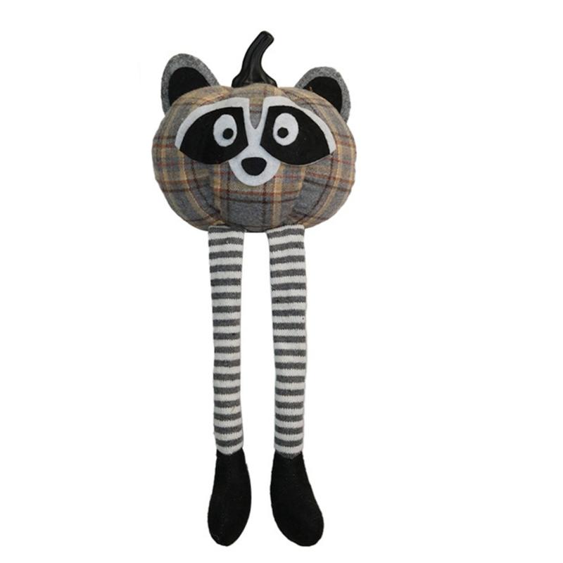 

Festival Cartoon Pumpkin Doll with Dangling Legs Desk Decorations Multiple Color Pumpkin Sculpture Festival Decors чорний