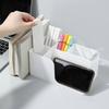 Desktop Storage Box Retractable Multi Compartments Cosmetic Stationery Classification Organization Case Home Office Book Holder