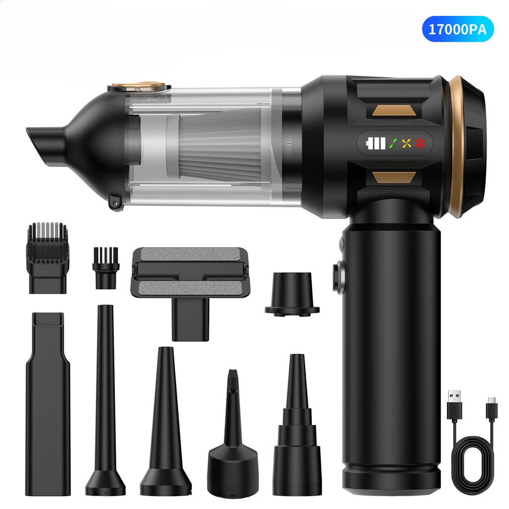 Cross-border Car Vacuum Cleaner, Brushless Motor, High-power Electric Dust Blower, Vacuum Inflator, Four-in-one Handheld