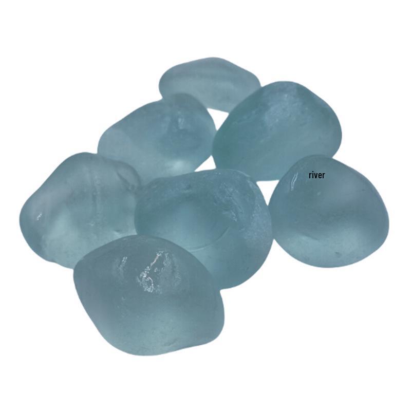 Multicolored Transparent Glass Rocks for Landscaping & Fish Tanks