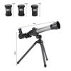 50mm Kids' Telescope Portable Travel Telescope Starter Scope Astronomical Refractors Telescopes with Adjustable Tripod  
