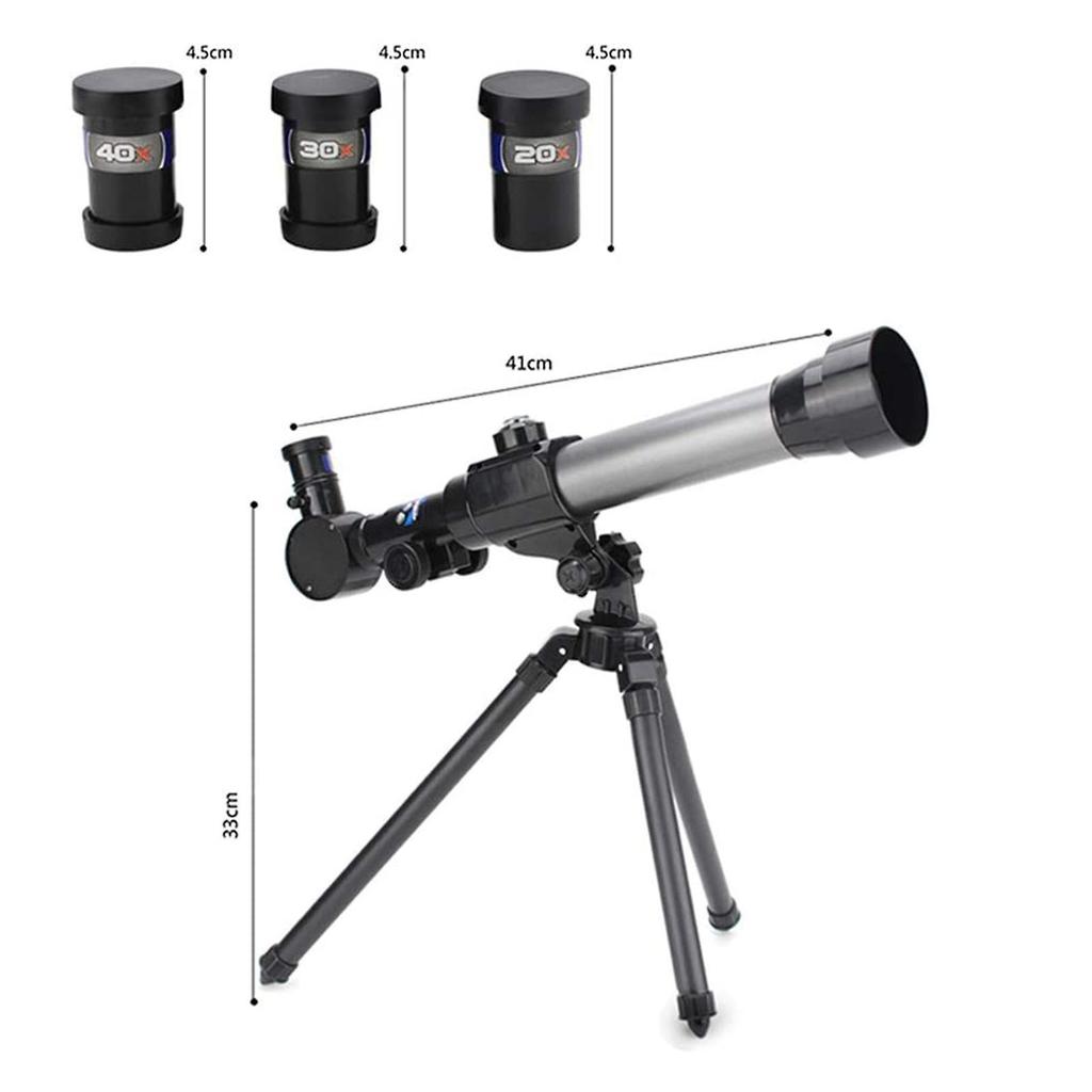 50mm Kids' Telescope Portable Travel Telescope Starter Scope Astronomical Refractors Telescopes with Adjustable Tripod  