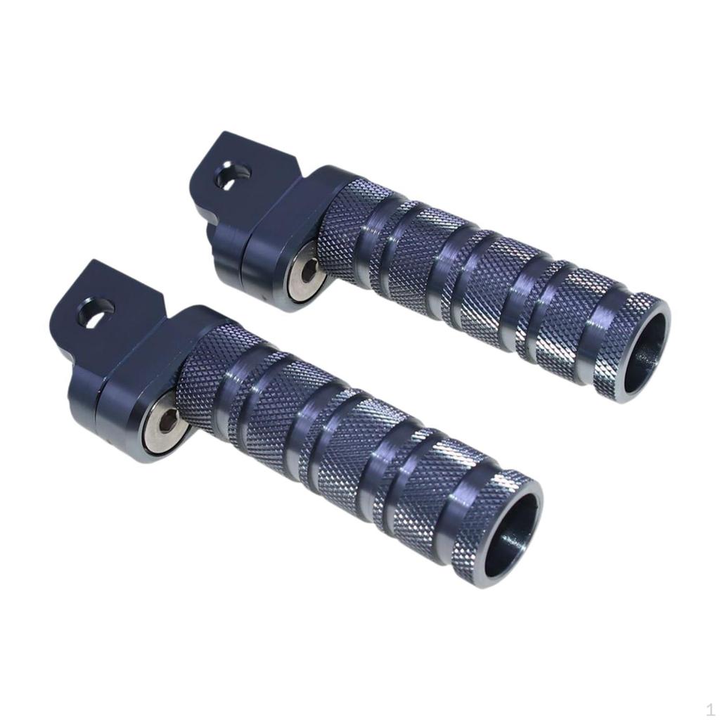 1 Pair of Motorcycle Foot Pegs Pedals Easy Installation Sturdy Replacing Rests Motorbike