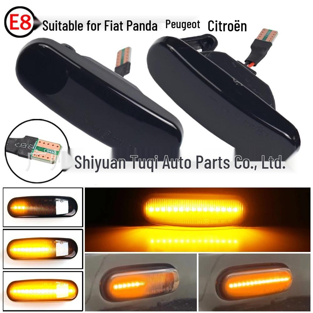 Flowing Style Fender Light Side Turn Signal for Fiat Panda 169, Peugeot, Citroën