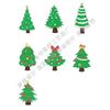 Christmas small gifts, micro-landscape snow scenery, landscaping ornaments, Christmas tree accessories, various sizes of simulated trees