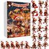 Advent Calendar Resist Monkey Wearing Christmas Hat Design 24-Day Countdown Festive Family Activity Calendar
