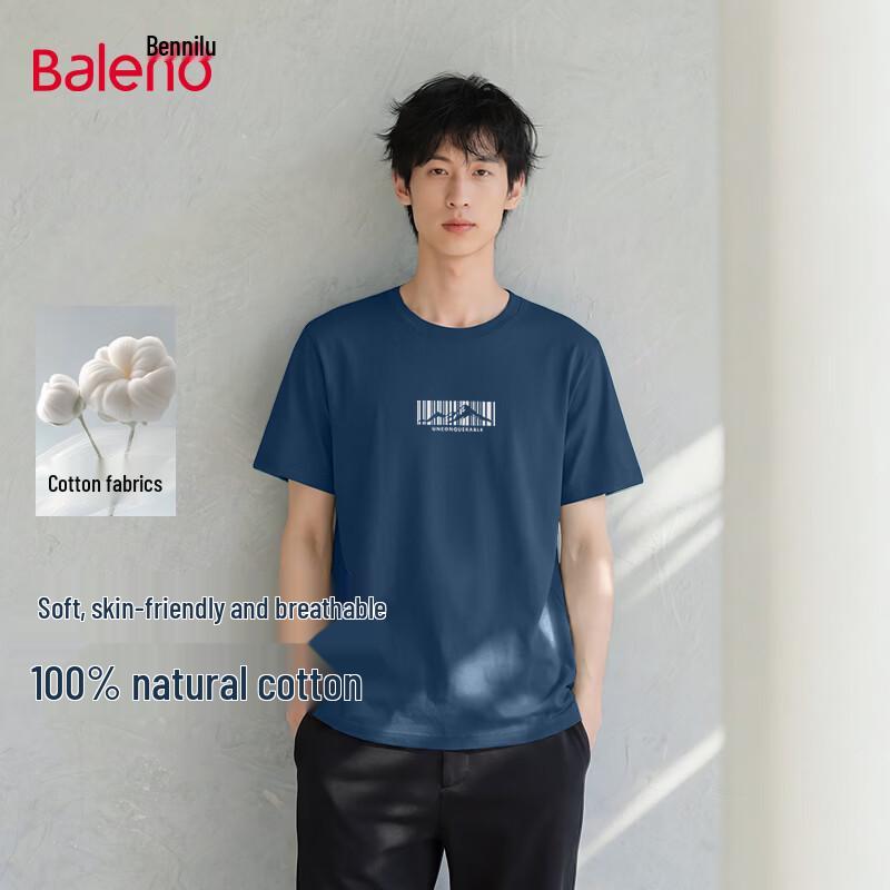 

Baleno Men s Relaxed Fit Cotton Graphic T-Shirt L
