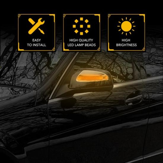 Side Turn Mirror Signal Light For Benz Mercedes C250 C300 C350 C63 AMG 2008-2015