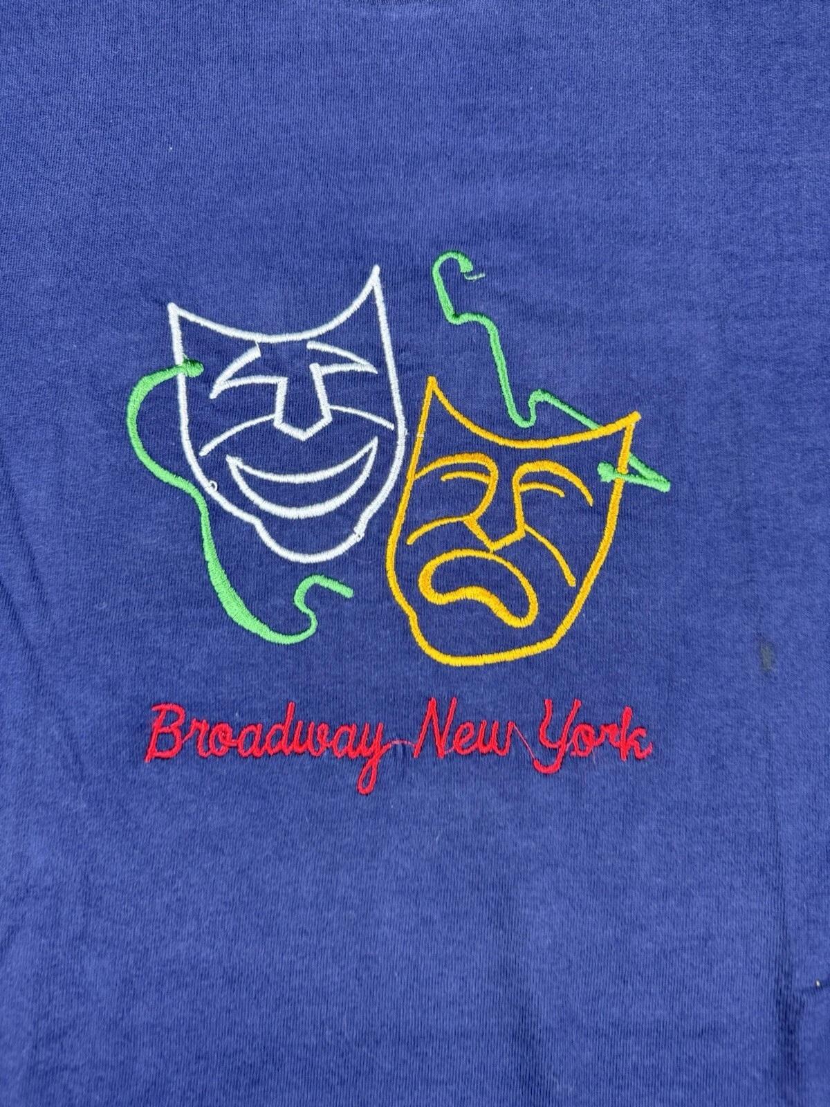 Fruit Of The Loom Mens Shirt XL Broadway New York Vintage Embroidered 3XL