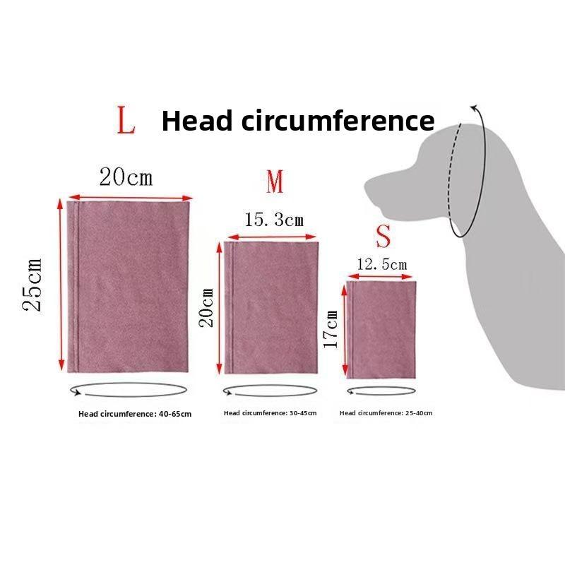 Pet grooming earmuffs - noise-proof soothing ear cover - soft and elastic headgear for cats and dogs - ear cap headwear scarf