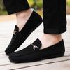 Suede Loafers Men Slip On Soft Moccasins Breathable Flats Driving Shoes Men Leather Casual Shoes Handmade