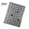 Halloween Theme Nail Decals Art Stickers, 5D Embossed Skull Pumpkin Ghost Parties Stickers Decals, Waterproof Self Adhesive Manicure Decoration