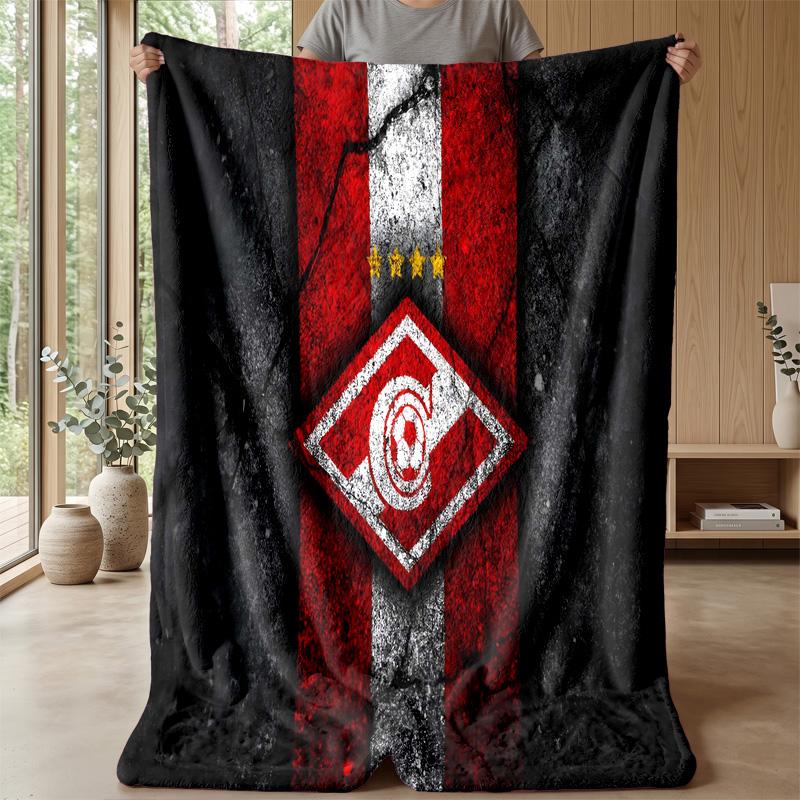 Spartak Moscow Theme blanket Soft Flannel Fleece Blanket Warm Lightweight Throw Blanket for Home Sofa Bed