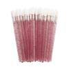 50-Pack Disposable Lip Brushes - Portable Solid Lipstick, Lip Gloss, and Makeup Cleaning Swabs