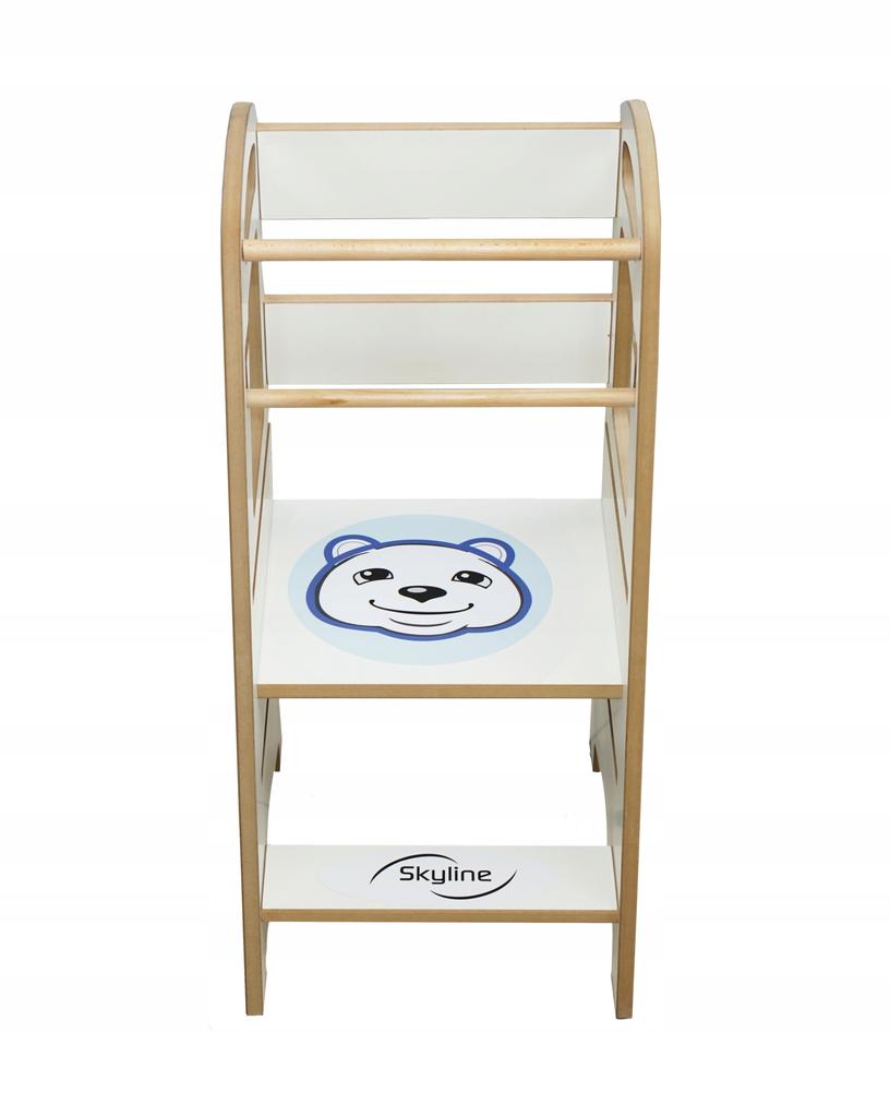 Kitchen Helper For Children 2 In 1 Solid White Board Pl