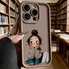 Cute Girl with Bun Hairstyle Phone Case for iPhone 17 16 15 14 13 12 11 Pro Max Plus Anti Scratch, Gel Flexible Protective