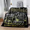 Truck Driver Flannel Blanket Soft Warm All-Season Throw, Design for Camping, Car Travel, Hiking Sofa, Bed, Office Perfect Gift for Parties