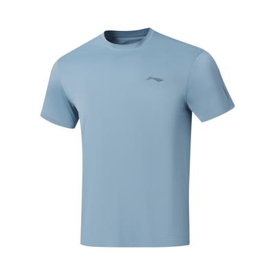 Li Ning Minimalist Round Neck Moisture Wicking Breathable Soft Casual Short Sleeve T-Shirt Men Tops ATSWA73-5