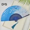 Faltfächer im chinesischen Stil mit Quasten, tragbarer Handkühlventilator für den Sommer, Dekoration, Tanz-Performance-Requisiten, Party-Kostümzubehör