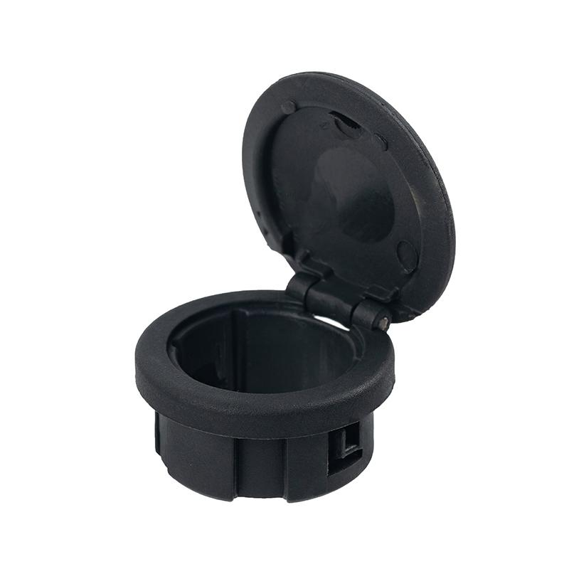 Car Cigarette Lighter Socket Cap Cover Dustproof ABS Car Power Outlet Trim Ring Lid Replacement Fit for 2015-2017 Ford Mustang