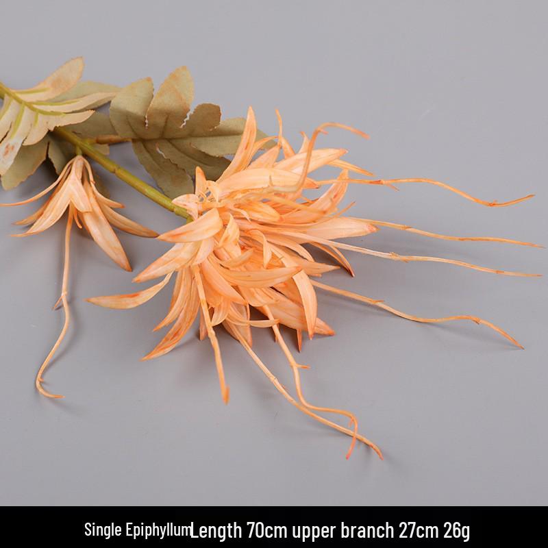 Wedding Aisle Decor: Orange Artificial Hydrangea Bouquet