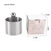 Stainless Steel Round Cold Dish Mold Set - 3-Piece for Creative Kitchen Plating and Decoration.