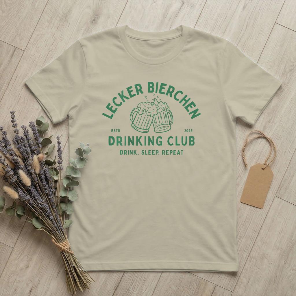 Unisexs Lecker Bierchen Club Bier T-Shirt Malle Daydrinking 100% Baumwolle Merch Großartiges Kurzarm Rundhals T-Shirt TShirt