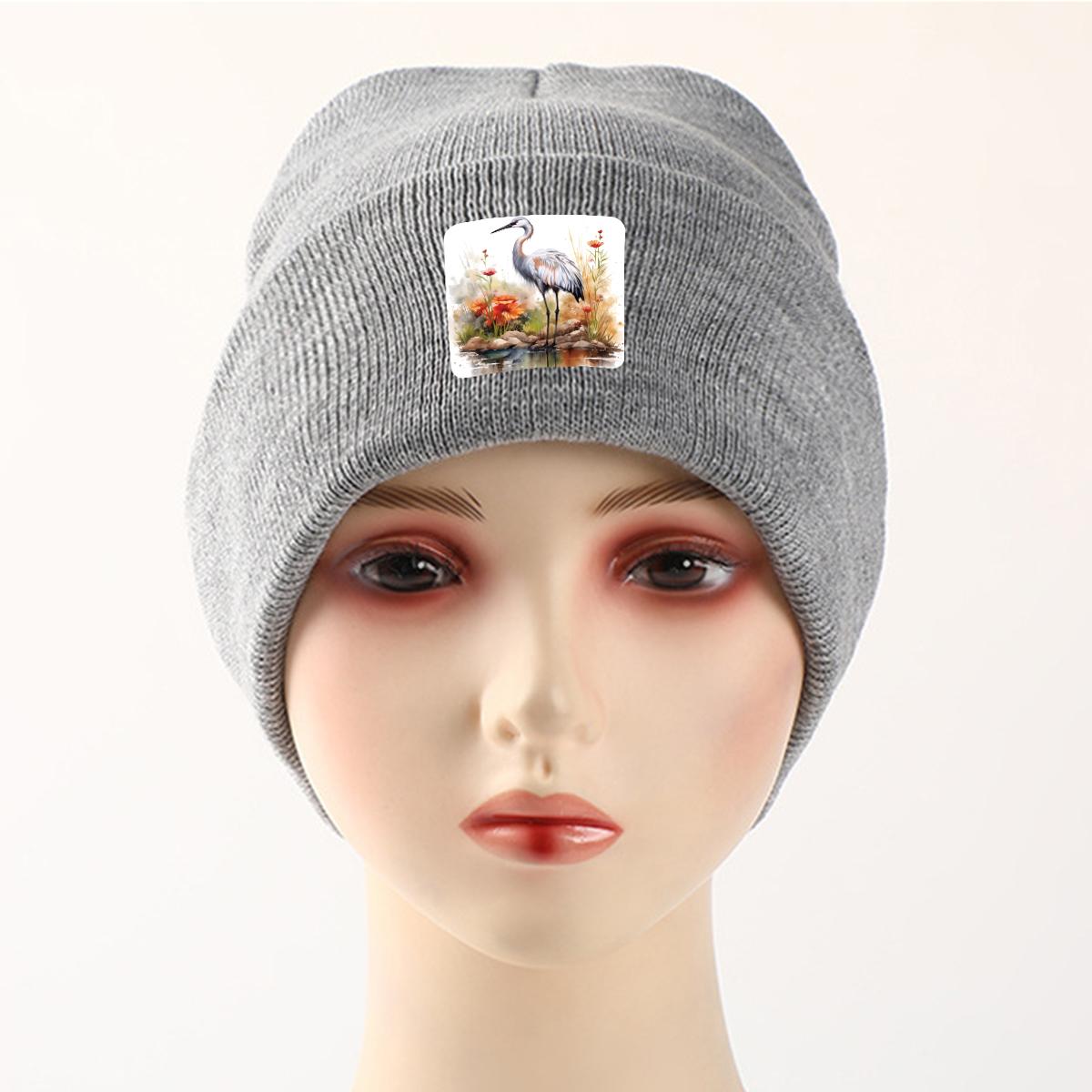 Шапка бини Crane Rill зимняя вязаная — фото 6