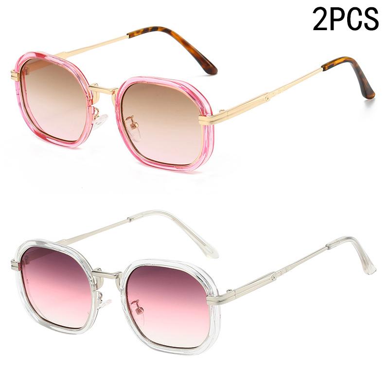 2/6PCS  New Retro Prince Mirror Fashion Sunglasses Women's Personality Small Frame Sunglasses Women's Sunglasses Trendy 5244