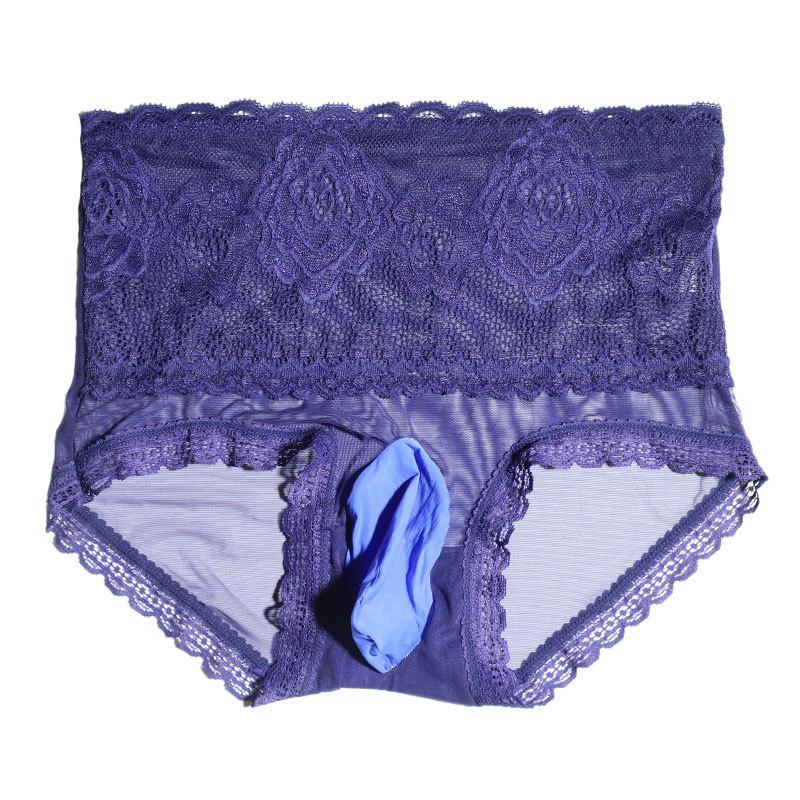 Men Sexy Lingerie Large Size High Waisted Belly Brief Separation Pouch Sissy Panties Slim Body Shaper Underpants Comfortable Soft Breathable Male