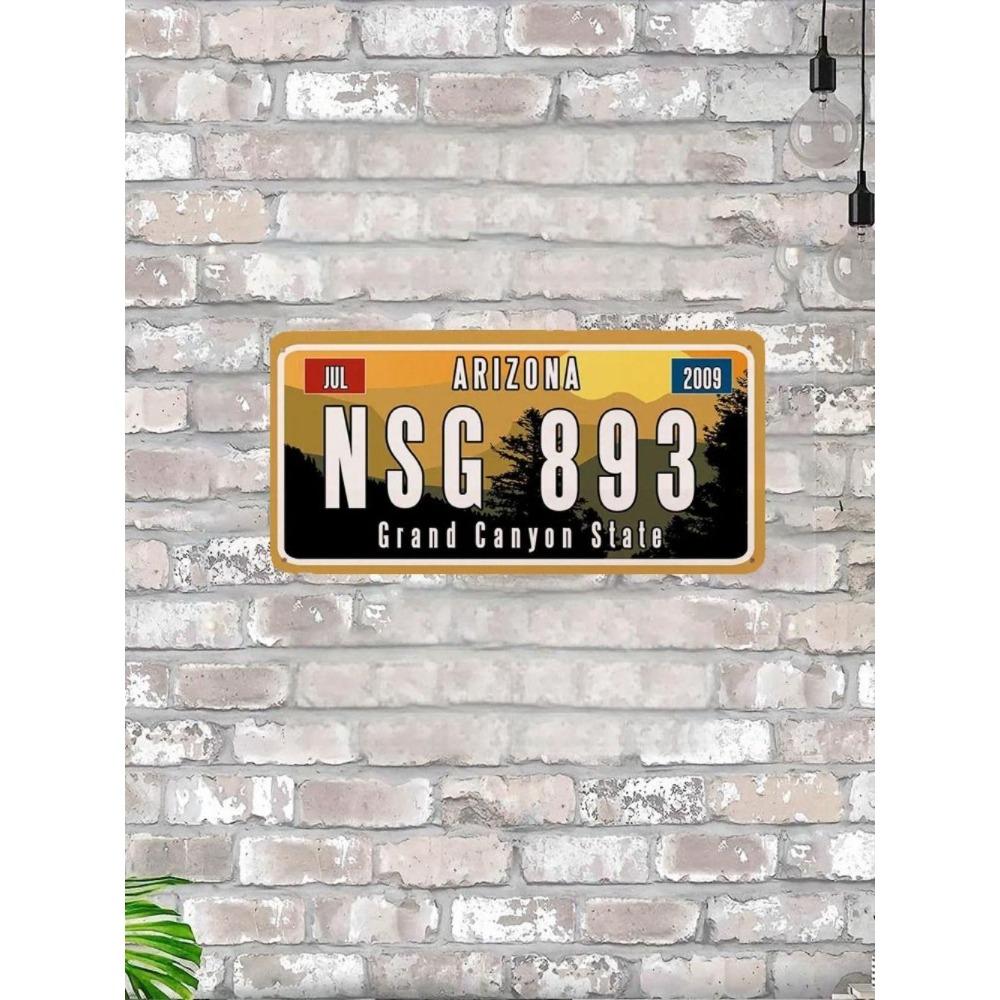 NÁS. registrační značka, USA. SPZ, kovová, 15x30 cm.