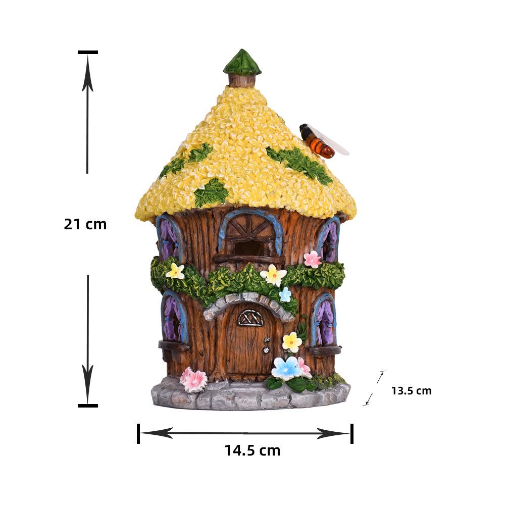 Waterproof Solar Fairy Tale Garden Night Light - Creative Resin Ornament