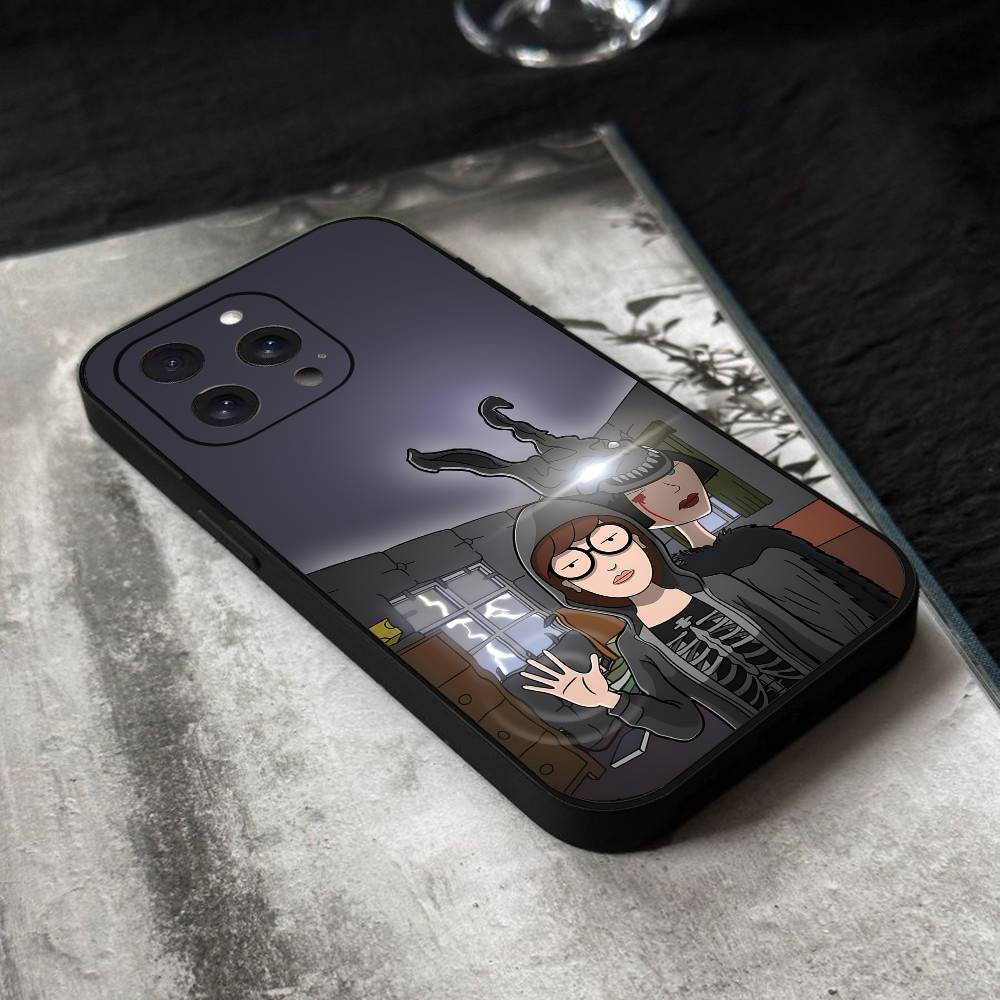 Anime D-Daria Phone Case Black Silicone Soft Shell For IPhone 17 16 15 14 13 12 11 Air Pro Max Plus Hot Sale