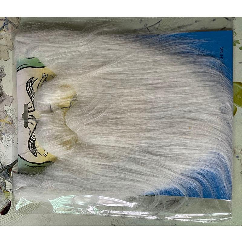 Realistic Artificial Fake Beard Long Fluff Mustache Whisker Grandpa Santa Claus Cosplay Halloween Costume Party Props